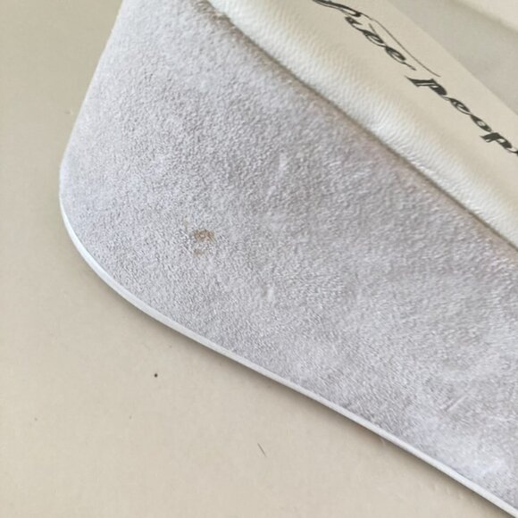 NWOT Free People Almost Paradise White Suede Platforms Sz 38.5 - Picture 4 of 8